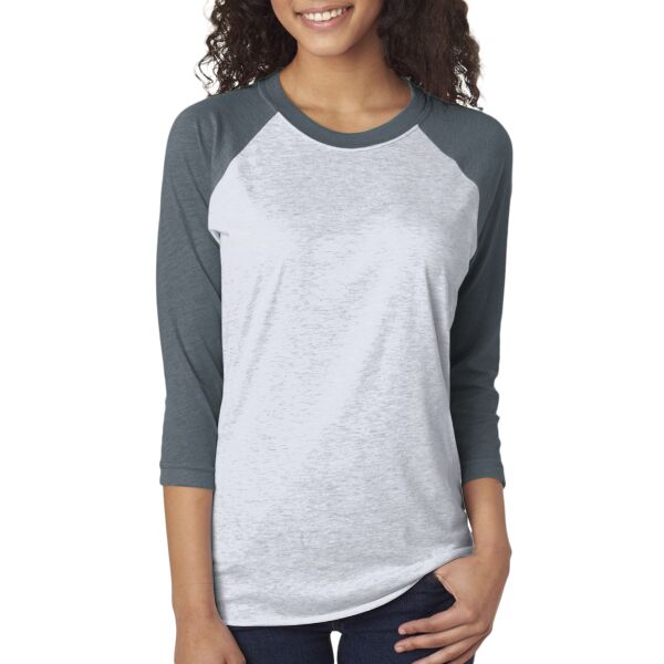 Unisex Triblend Three-Quarter Sleeve Raglan Thumbnail