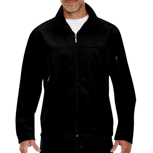 Men's Three-Layer Fleece Bonded Performance Soft Shell Jacket Thumbnail