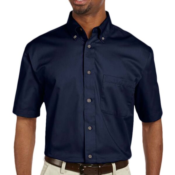 Men's Easy Blend™ Short-Sleeve Twill Shirt with Stain-Release Thumbnail