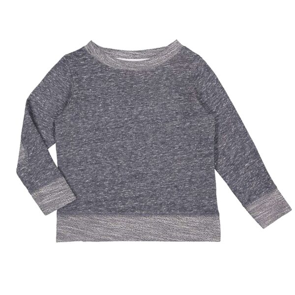 Toddler Harborside Melange French Terry Crewneck with Elbow Patches Thumbnail