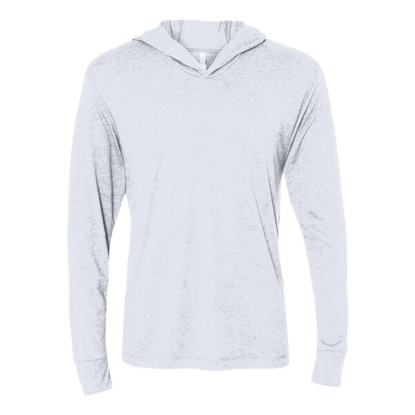 Unisex Triblend Hooded Long Sleeve Pullover T-Shirt Thumbnail