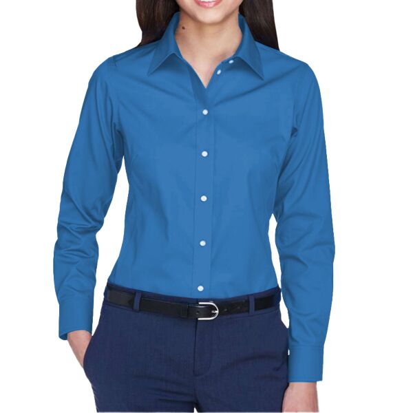 Women's Crown Collection® Oxford Woven Dress Shirt Thumbnail