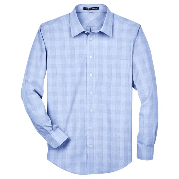 Men's Crown Collection® Glen Plaid Woven Dress Shirt Thumbnail