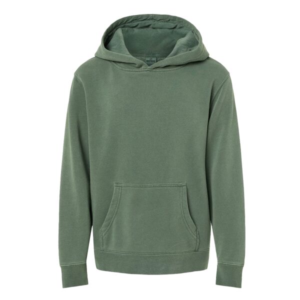 Youth Midweight Pigment-Dyed Hooded Sweatshirt Thumbnail